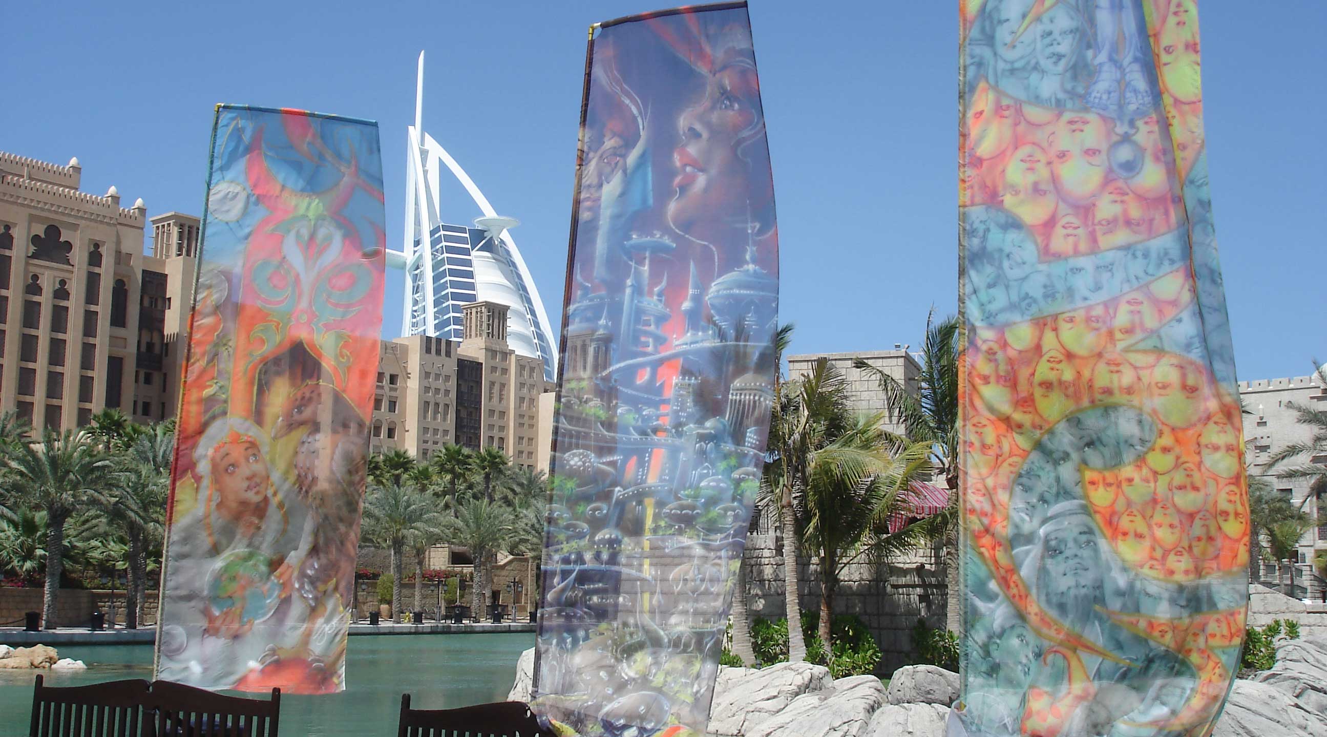 Spray art flags Brockerhoff at Madinat Jumeirah exhibition