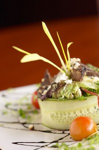 Salat dekorativ in einem Burj Al Arab Restaurant 