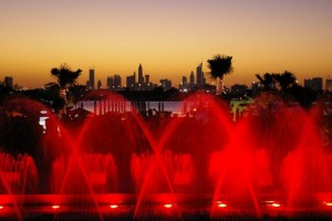 Wasserspiele in Dubai Festival City kl